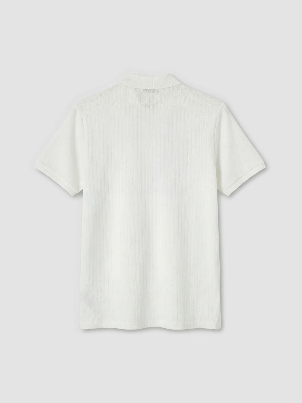 Ekru Polo Yaka Pike Erkek Tişört-1