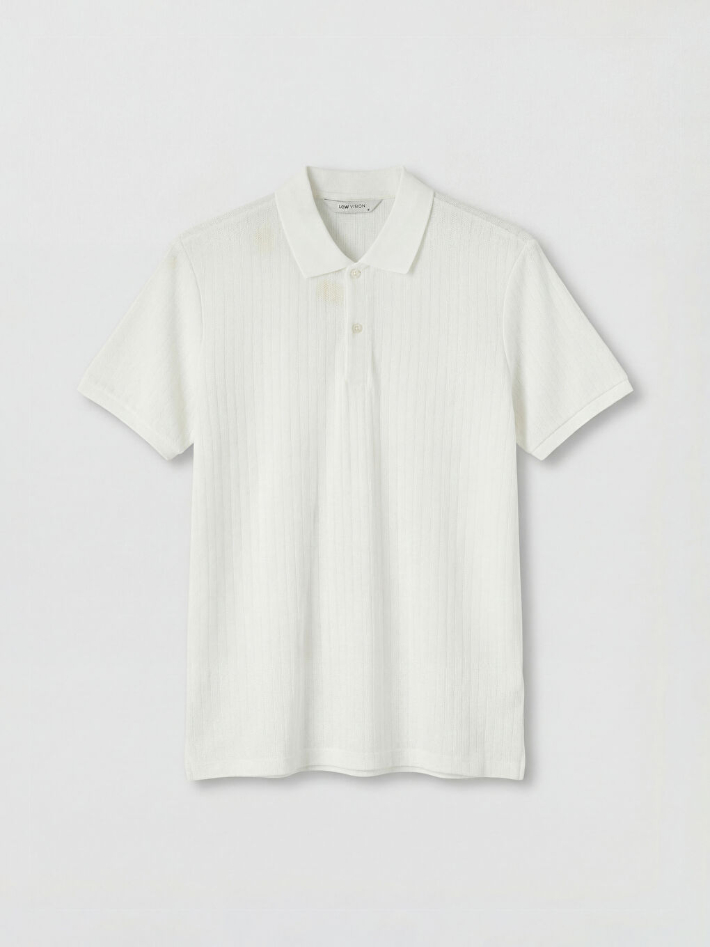 Beyaz Polo Yaka Pike Erkek Tişört