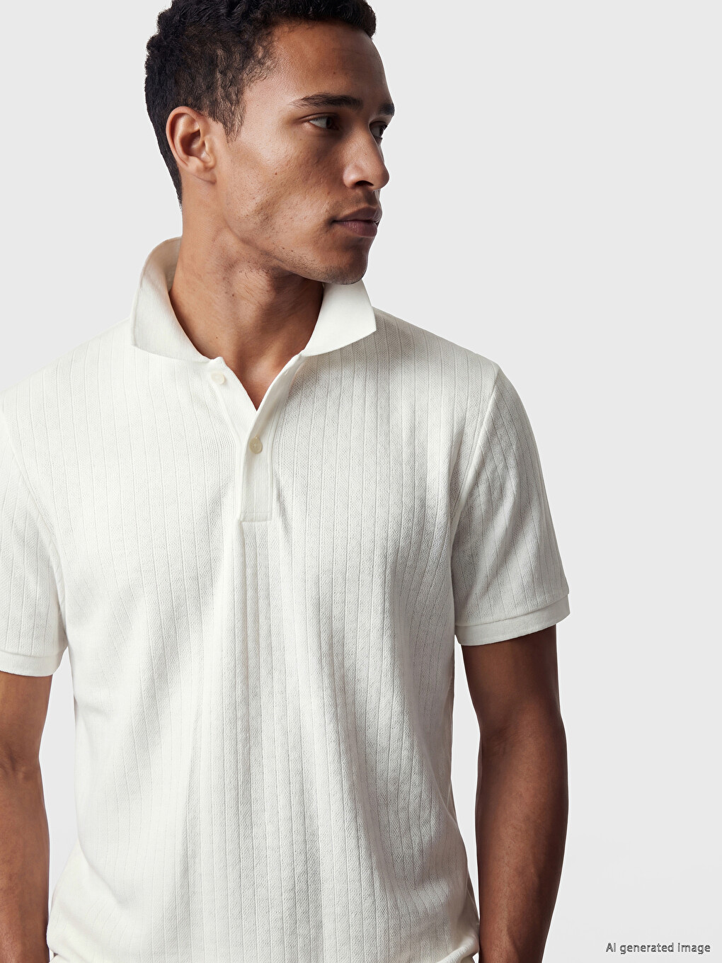 Polo Collar Pique Men's T-Shirt-1