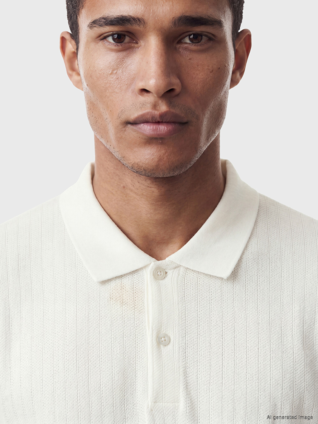 Polo Collar Pique Men's T-Shirt-3