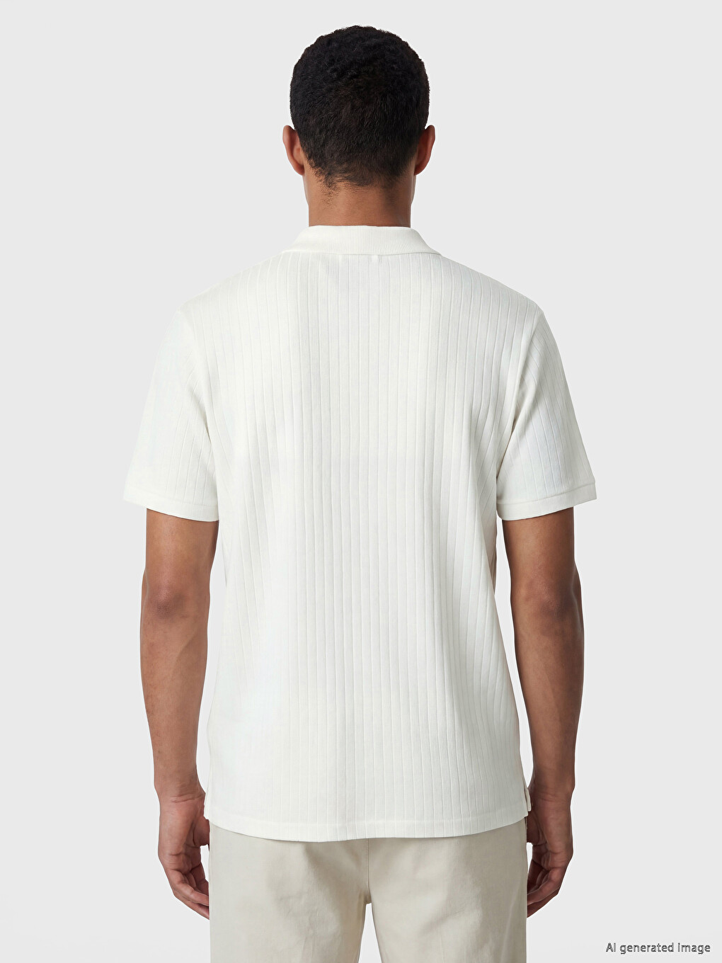 Polo Collar Pique Men's T-Shirt-4