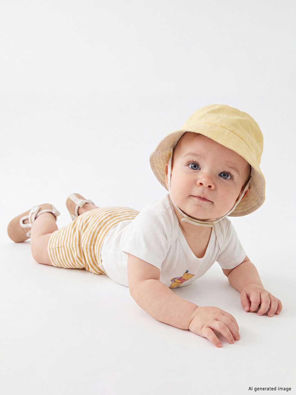 Winnie the Pooh Baskılı Erkek Bebek Takım