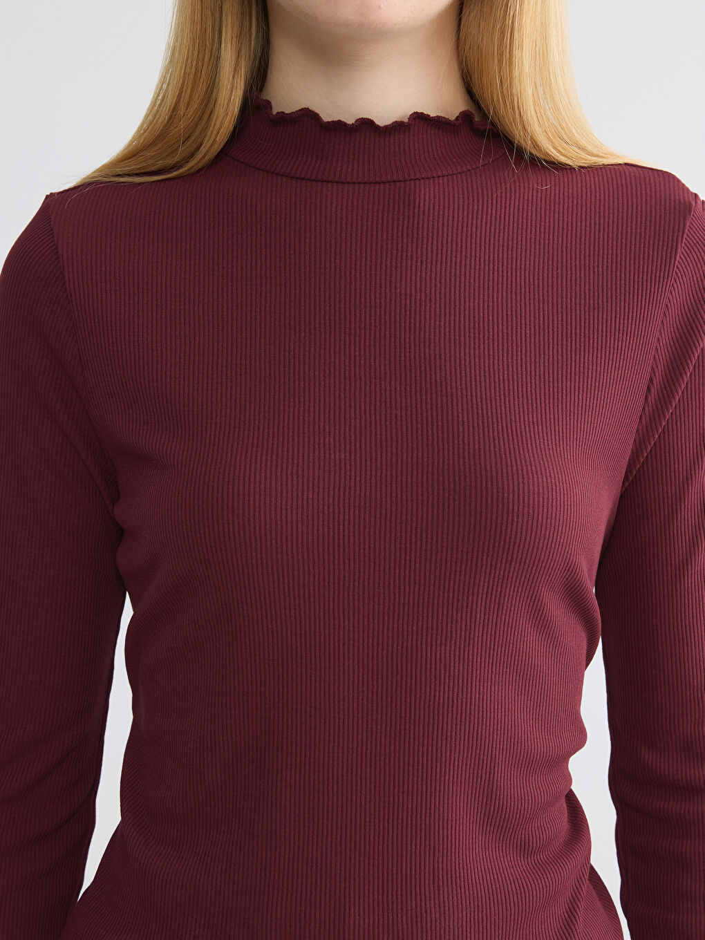 Ruffled High-Neck Bodysuit-2