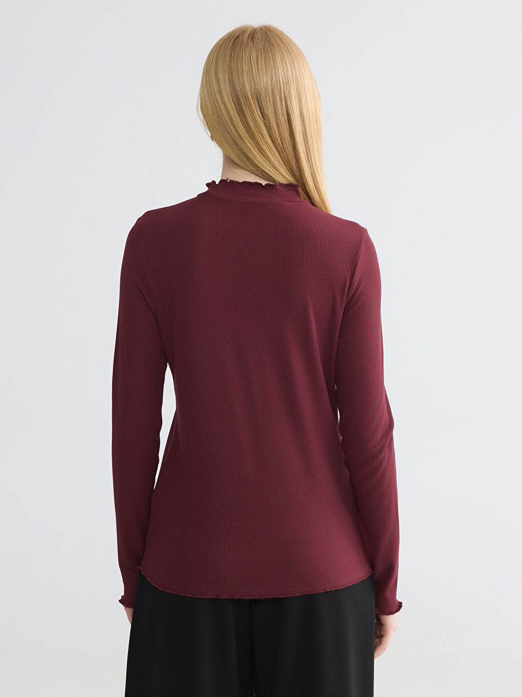 Ruffled High-Neck Bodysuit-3