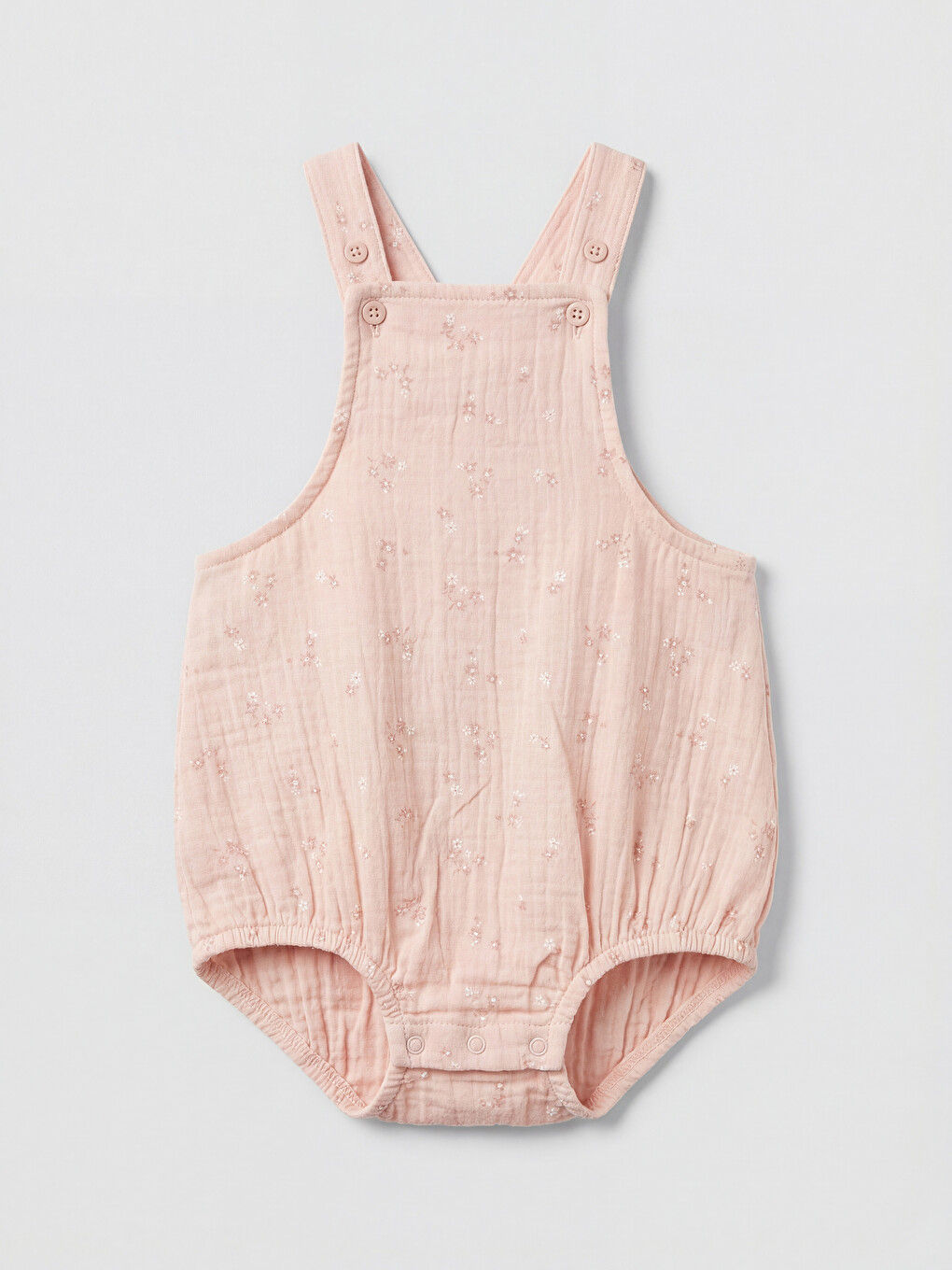 Baby Girls' Floral Dungarees and T-Shirt-1
