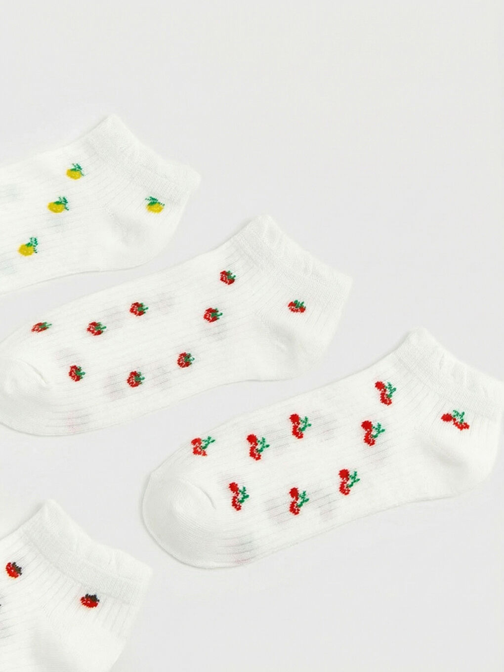 Frau ECRU Sneaker-Socken-1