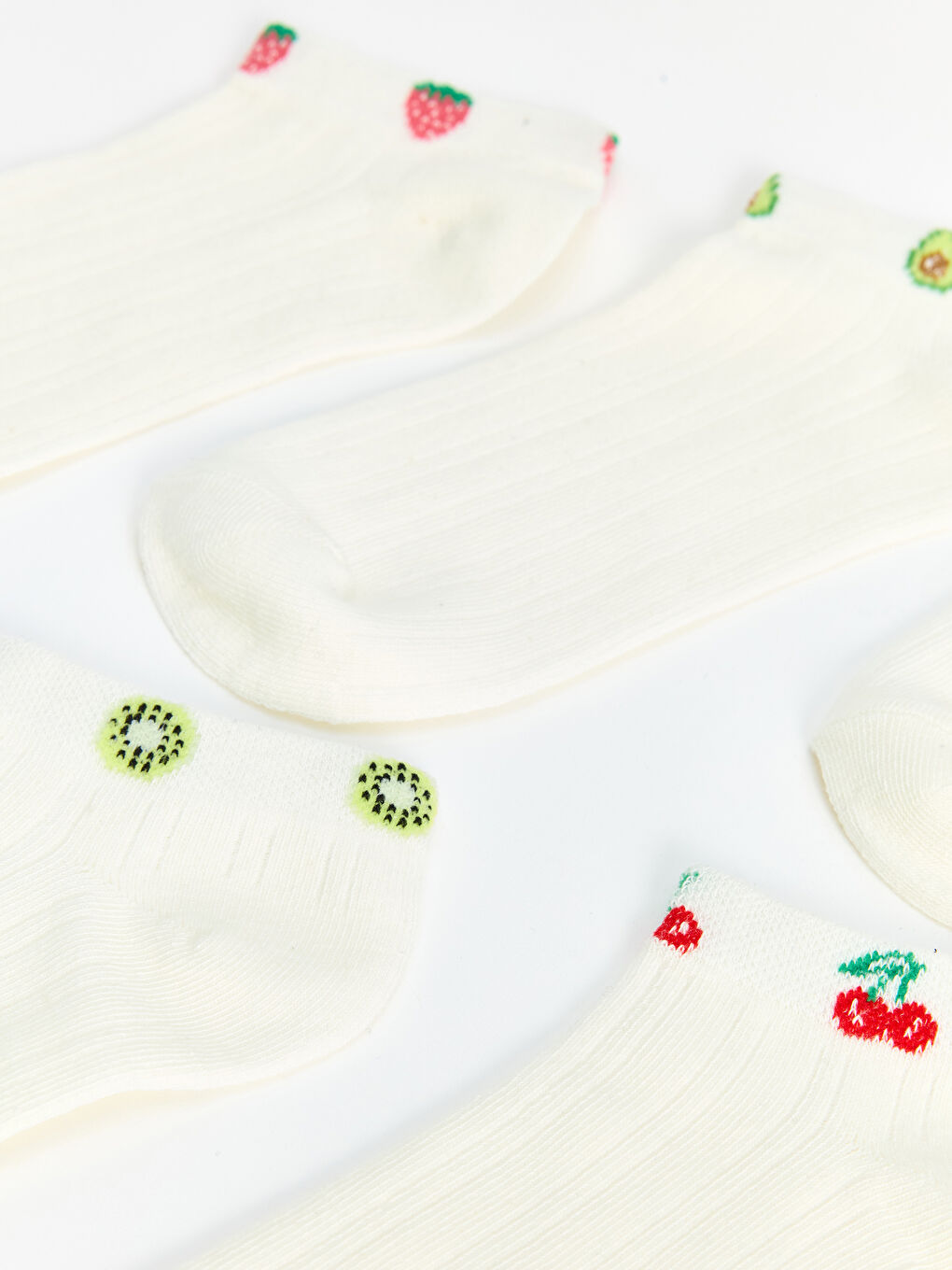 Woman ECRU Trainer Socks-1