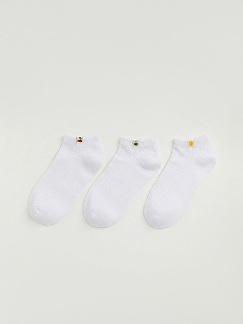 Женщины Белый Короткие носки