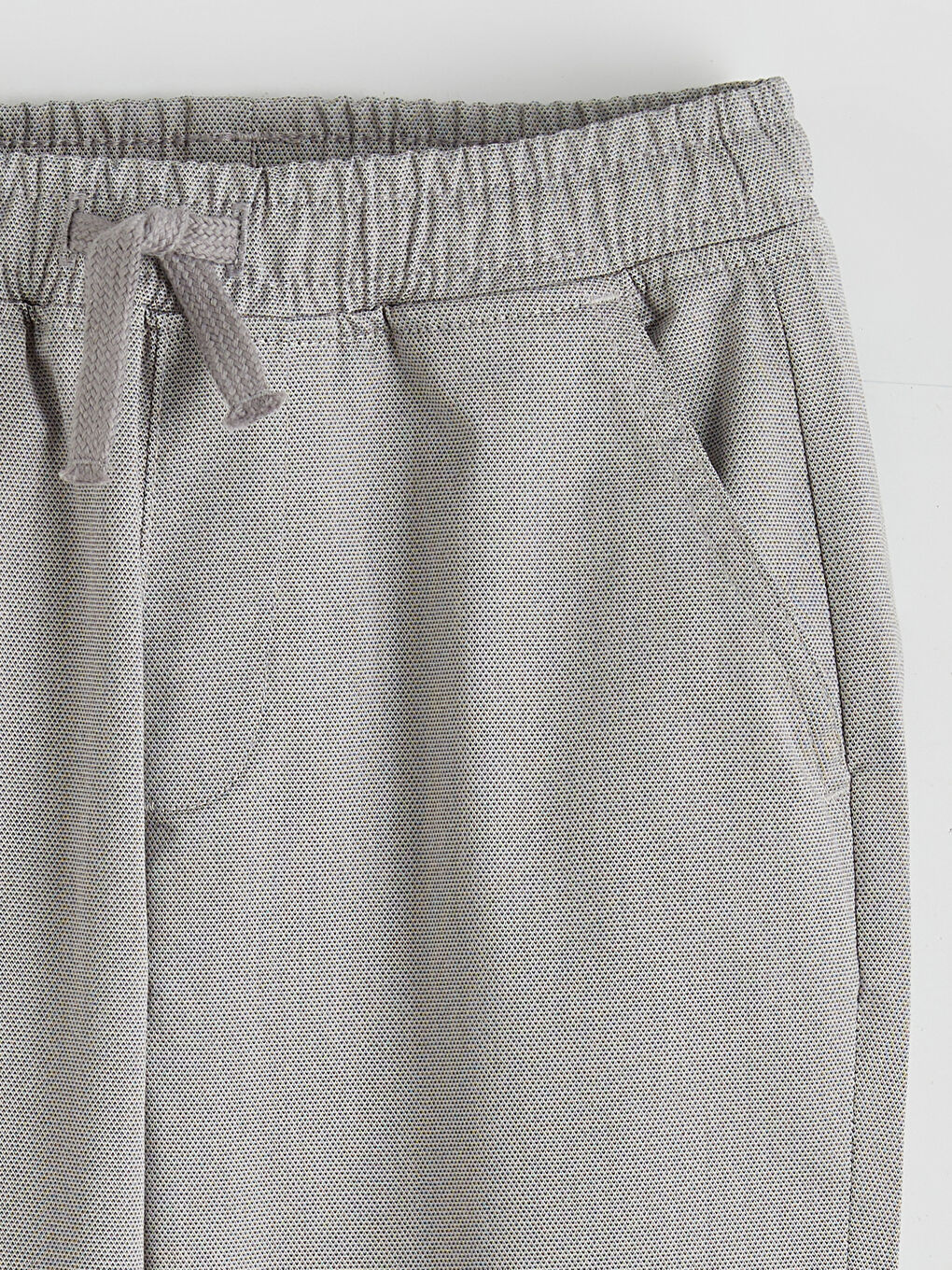 Bej Beli Lastikli Erkek Çocuk Pantolon-1