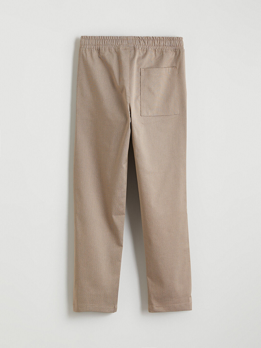 Bej Beli Lastikli Erkek Çocuk Pantolon-2