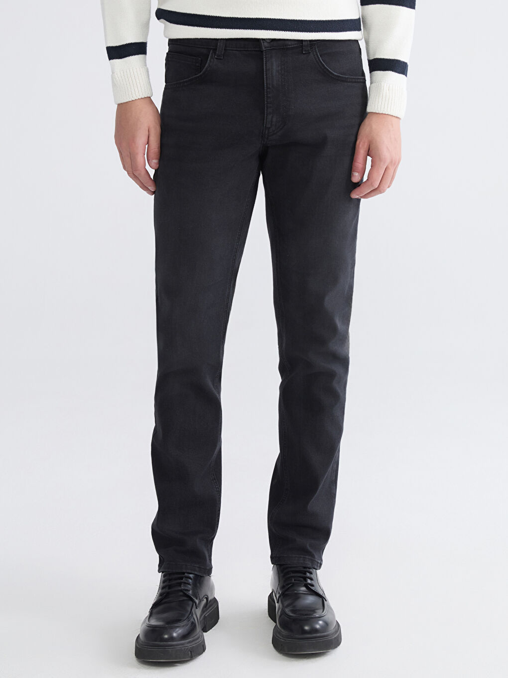 Siyah 750 Slim Fit Erkek Pantolon-1