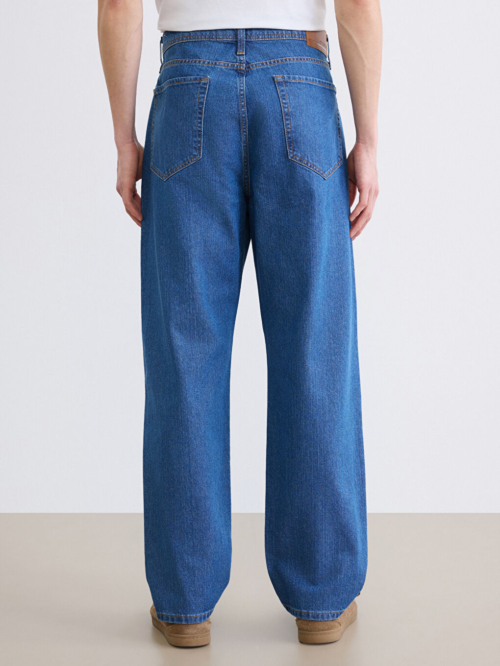 Mavi Baggy Fit Erkek Jean Pantolon-3