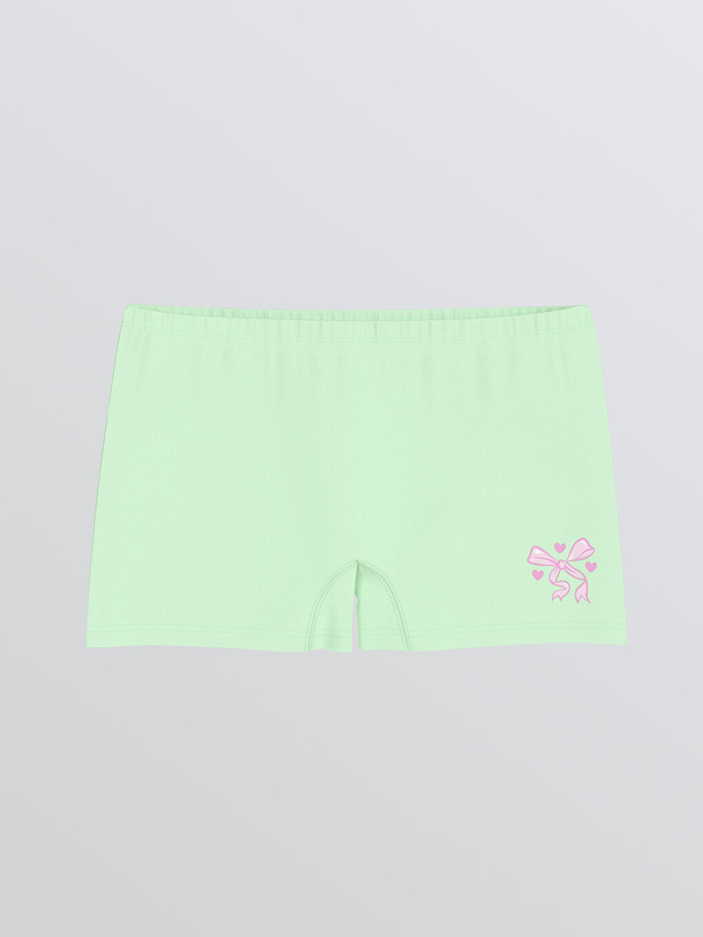 Turkuaz Fiyonk Baskılı Kız Çocuk Boxer