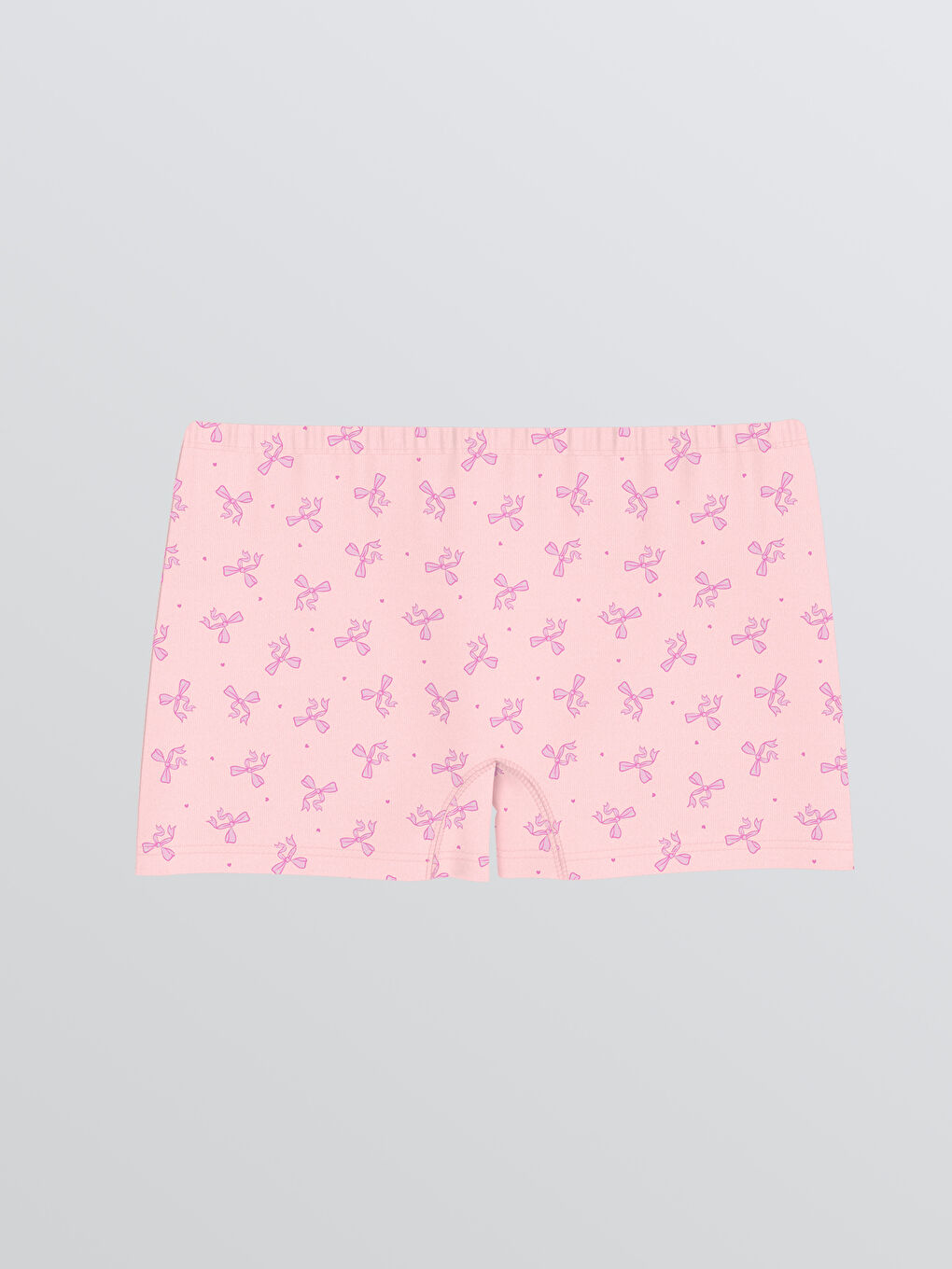Pembe Fiyonk Baskılı Kız Çocuk Boxer Külot-1