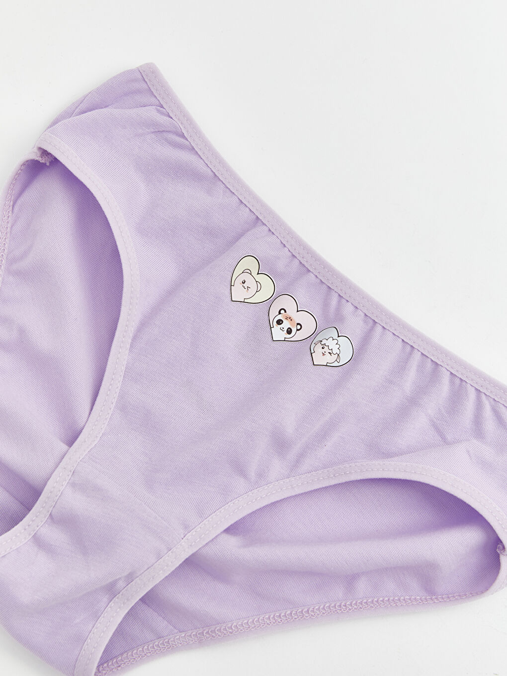 Lila Baskılı Kız Çocuk Külot-1