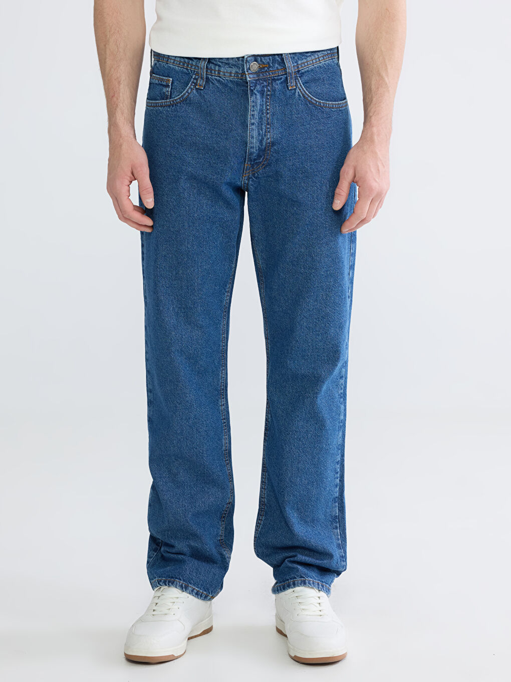 İndigo 790 Rahat Kalıp Erkek Jean Pantolon-1