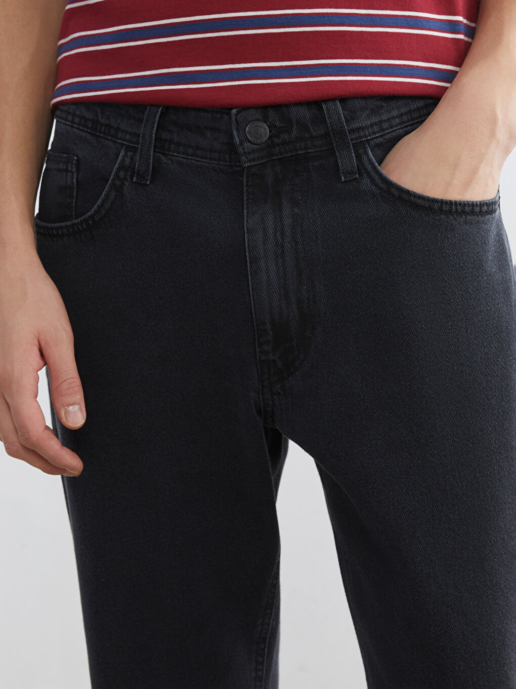 Gri 790 Relax Fit Erkek Jean Pantolon-2