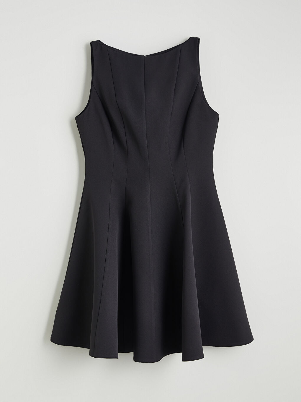 Crew Neck Peplum Mini Dress-4