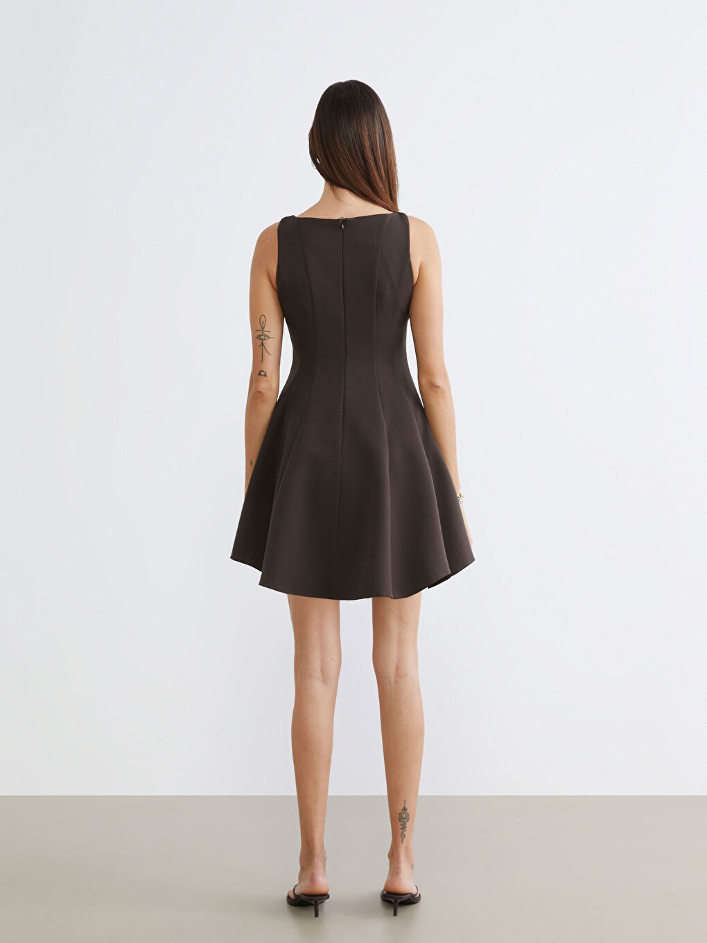 Woman BROWN Dress-3