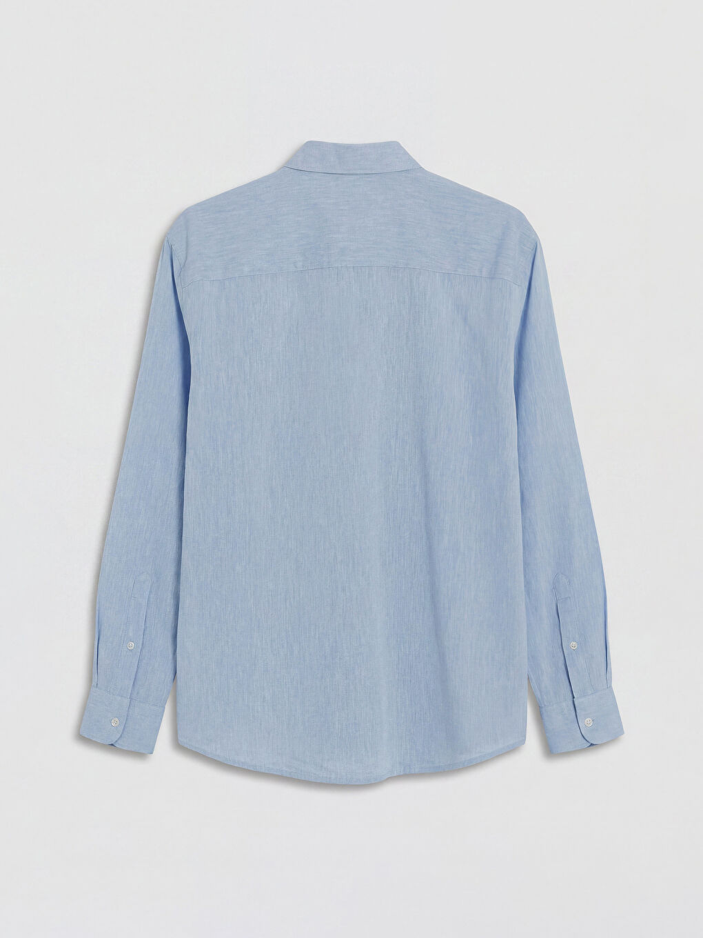 Mavi Regular Fit Keten Karışımlı Erkek Gömlek-1