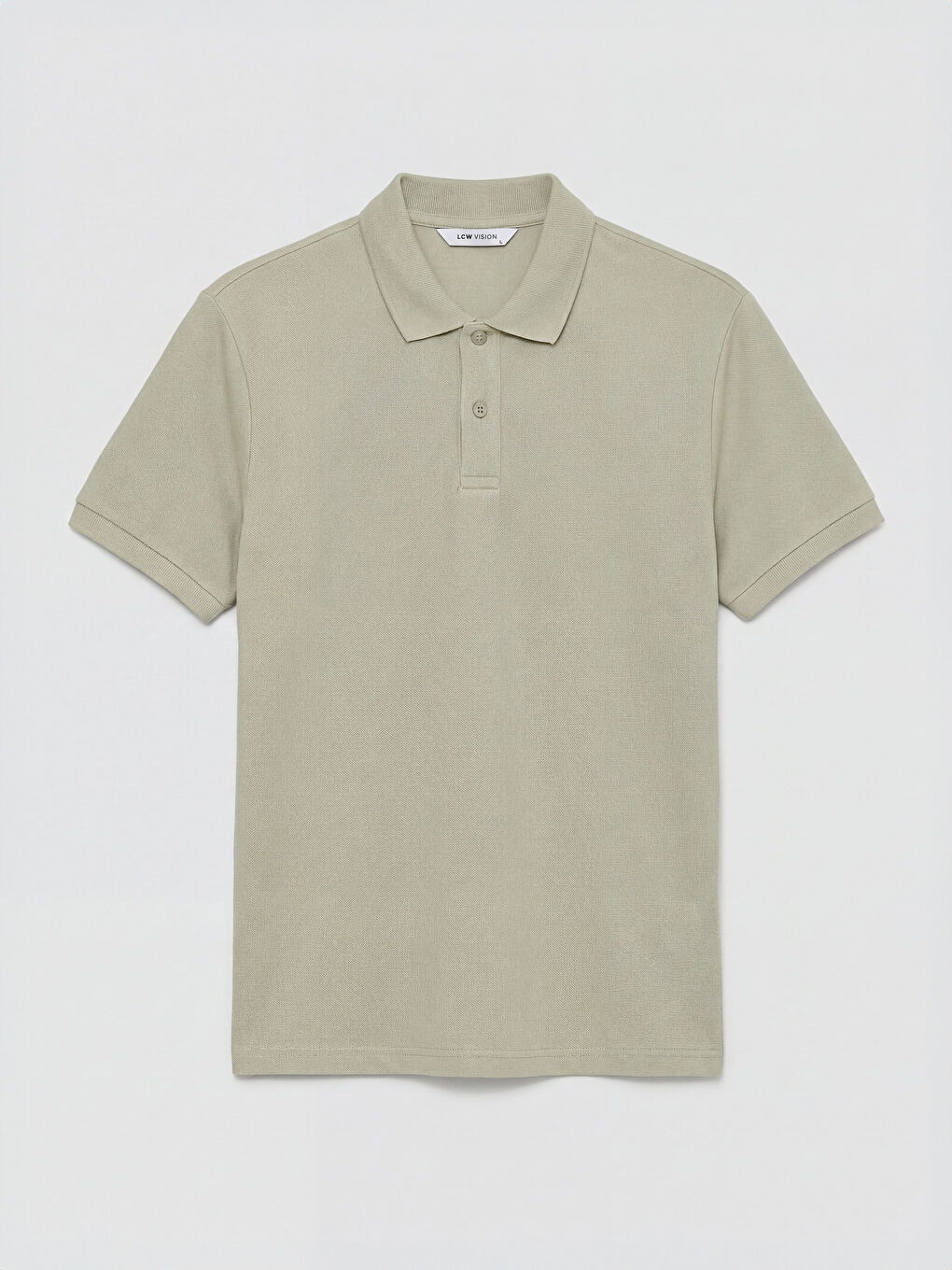Yeşil Standart Fit Polo Yaka Selanik Erkek Tişört