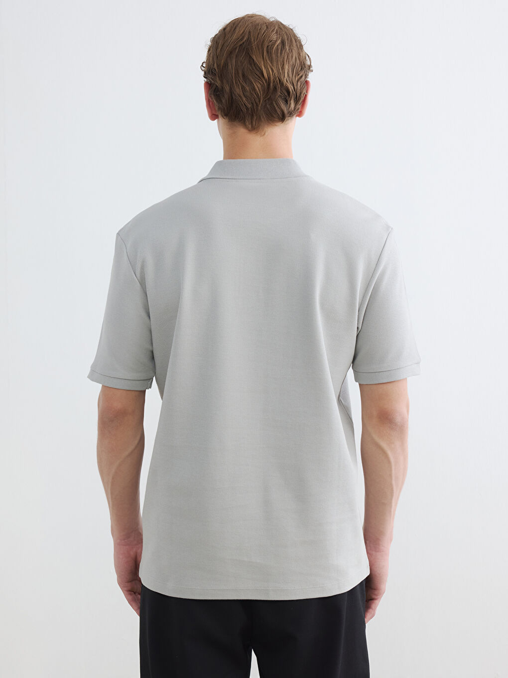 Мужчины Серый Футболка-3