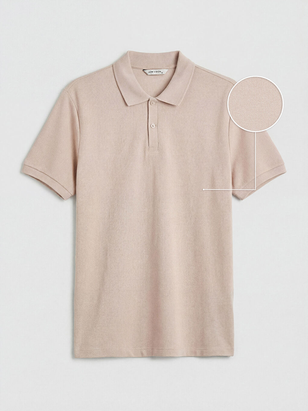 Pembe Polo Yaka Erkek Tişört