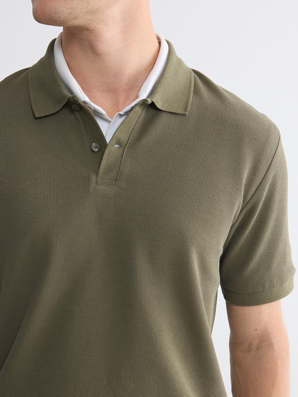 Polo Collar Men's T-Shirt-2