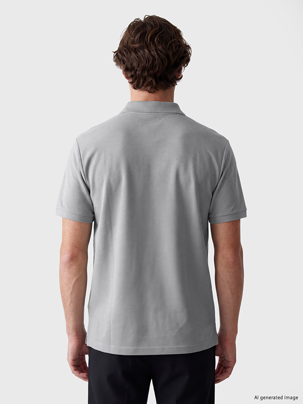 Yeşil Polo Yaka Erkek Tişört-3
