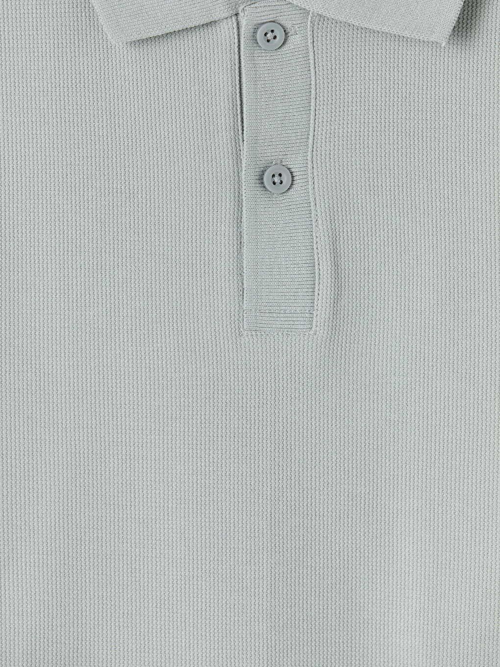 Gri Polo Yaka Erkek Tişört-4