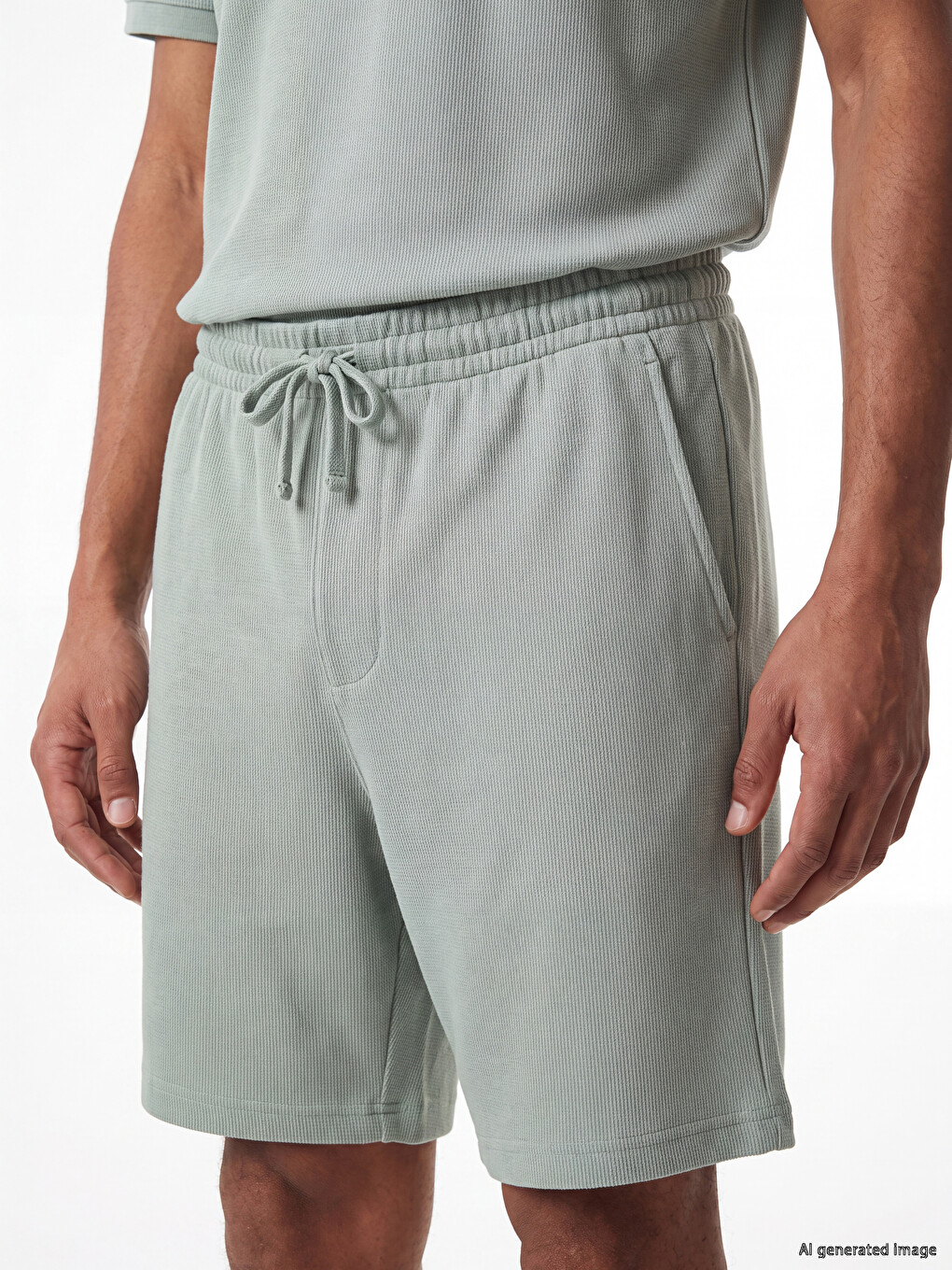 Yeşil Regular Fit Erkek Şort-2