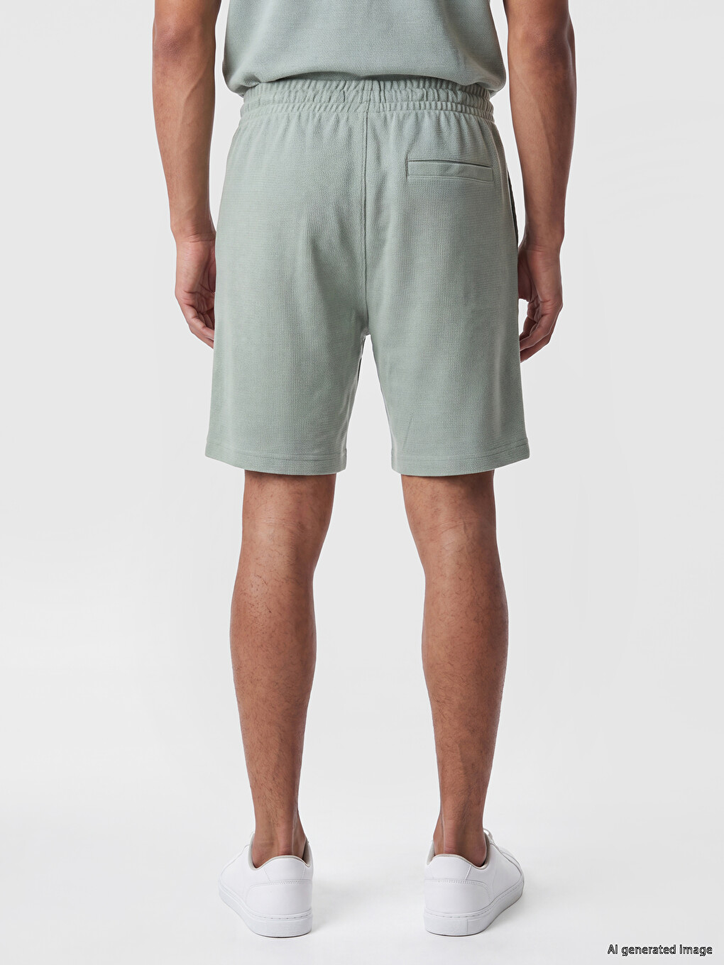 Yeşil Regular Fit Erkek Şort-3