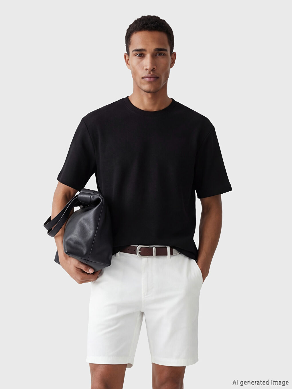 მრგვალი საყელოს მამაკაცის მაისური