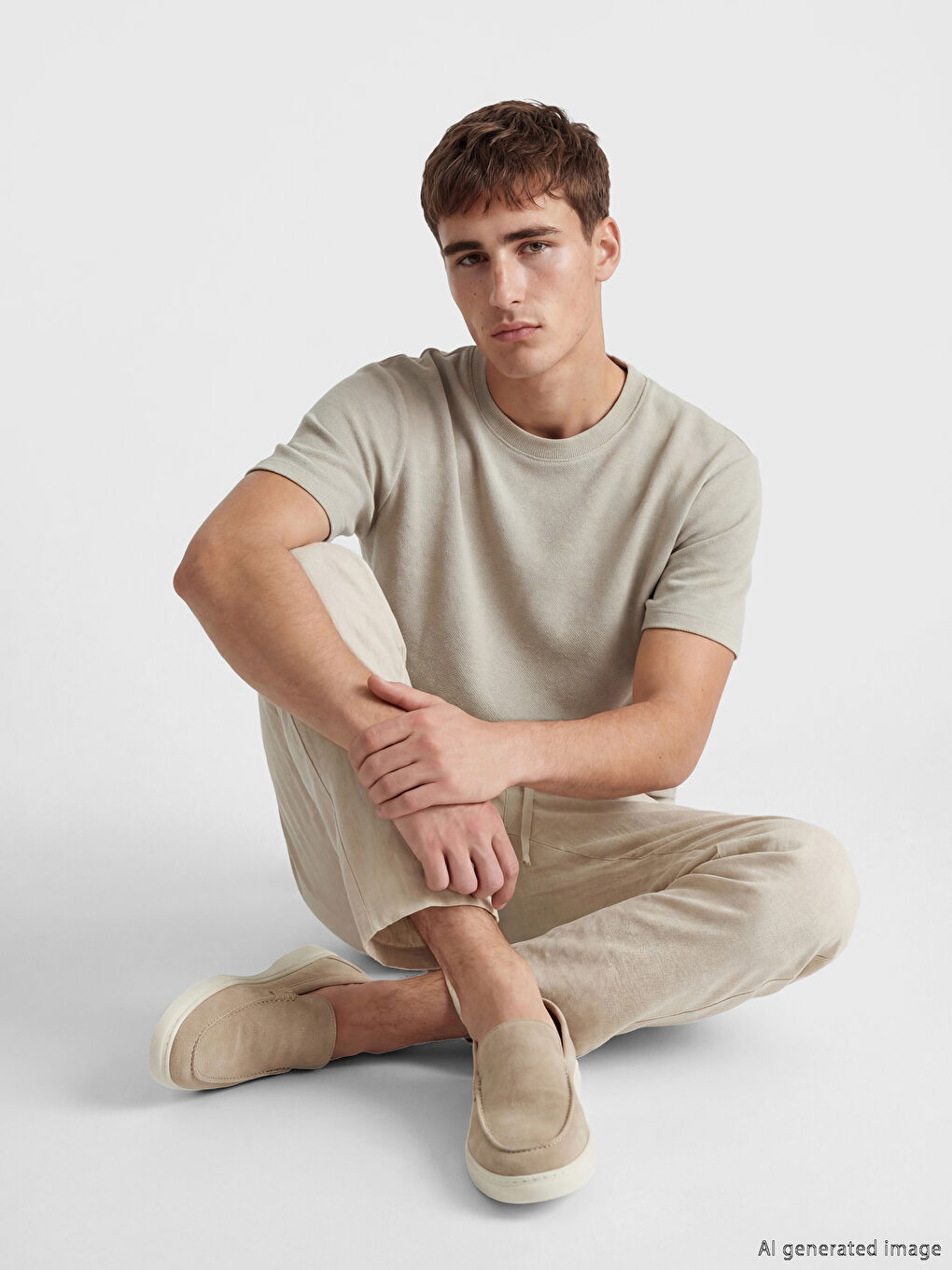 მამაკაცის მრგვალი საყელო მაისური