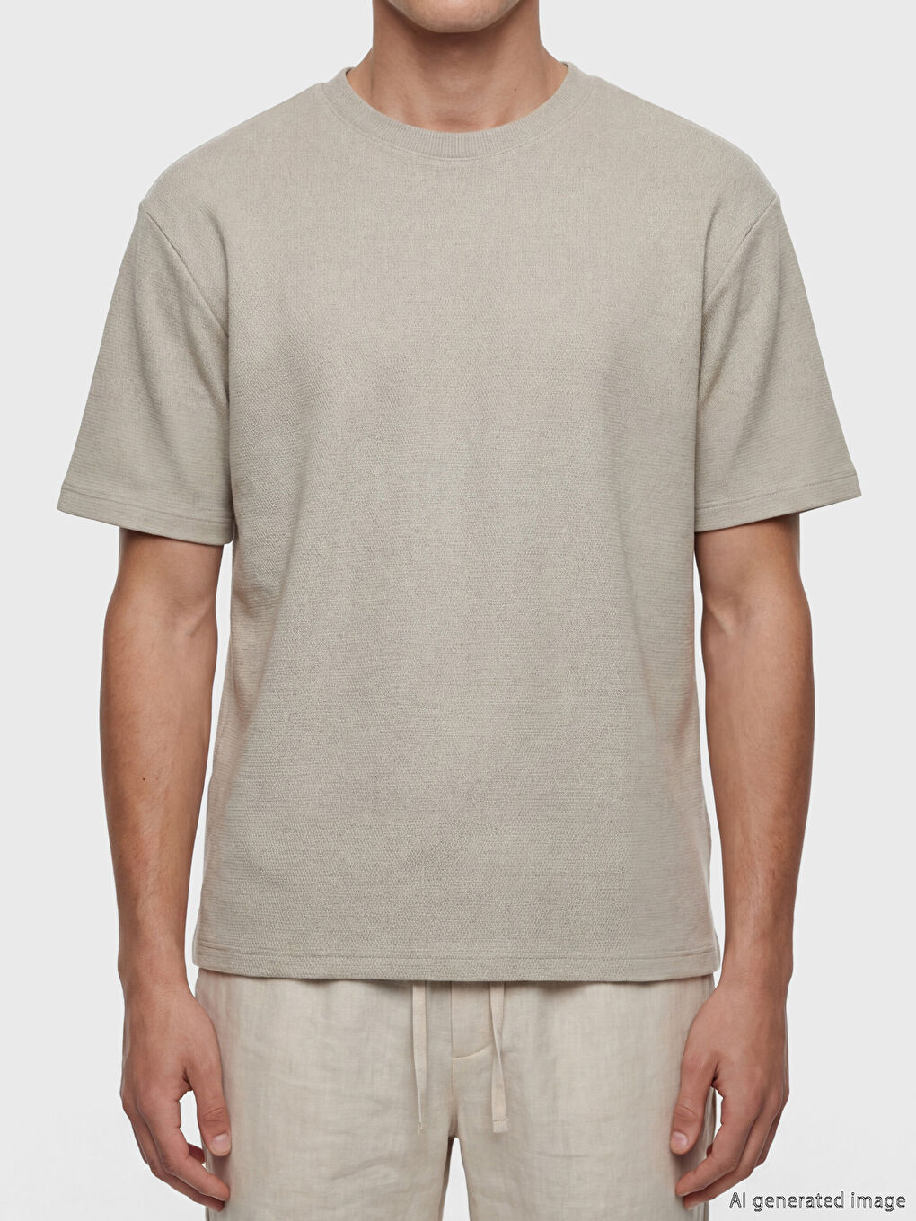 მამაკაცის მრგვალი საყელო მაისური-1