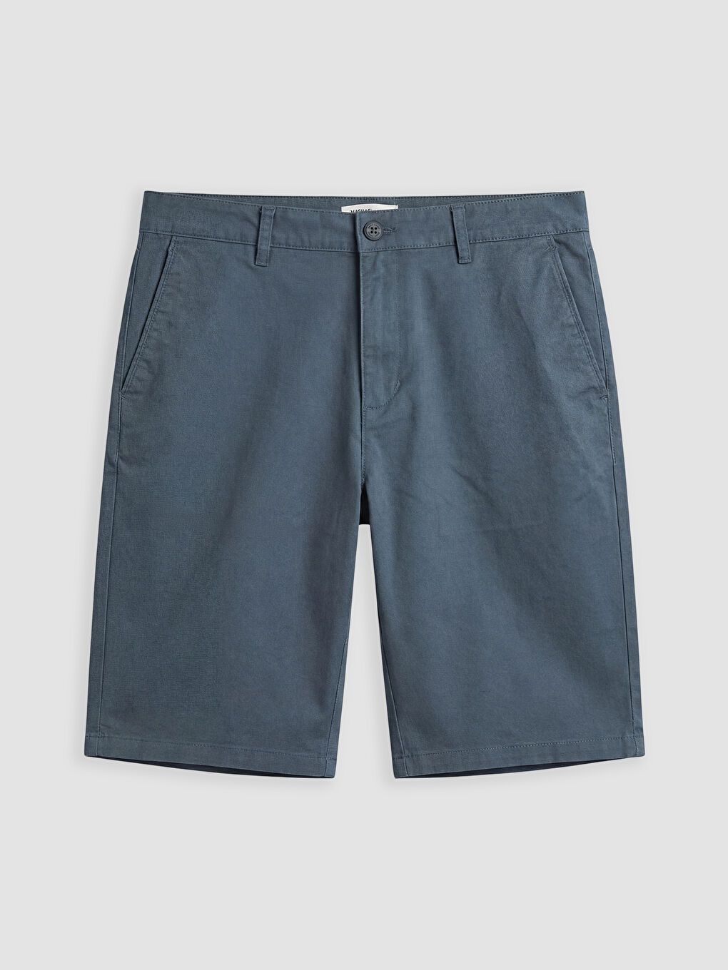 İndigo Standart Kalıp Erkek Gabardin Şort-4