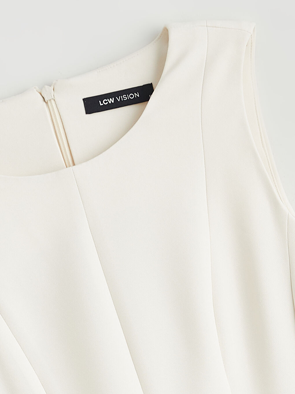 Crew Neck Belted Peplum Mini Women's Dress-5