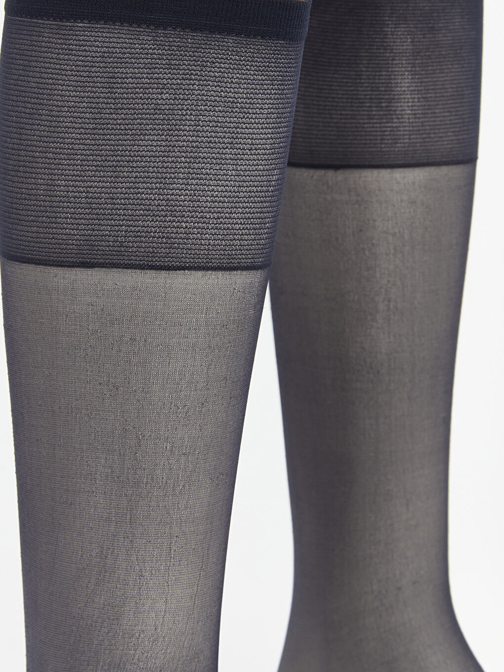 Lacivert 15 Denye Kadın Diz Altı Çorap 2'li-4