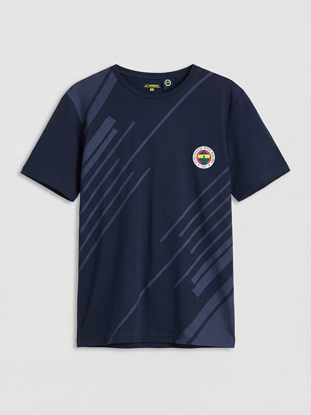 Lacivert Bisiklet Yaka Fenerbahçe Erkek Pijama Üst