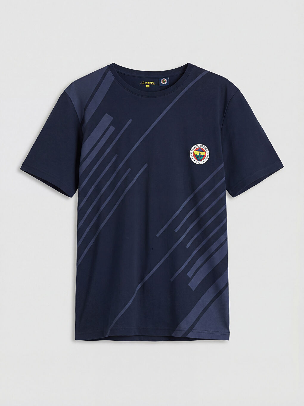 Lacivert Fenerbahçe Baskılı Erkek Şortlu Pijama Takımı-1