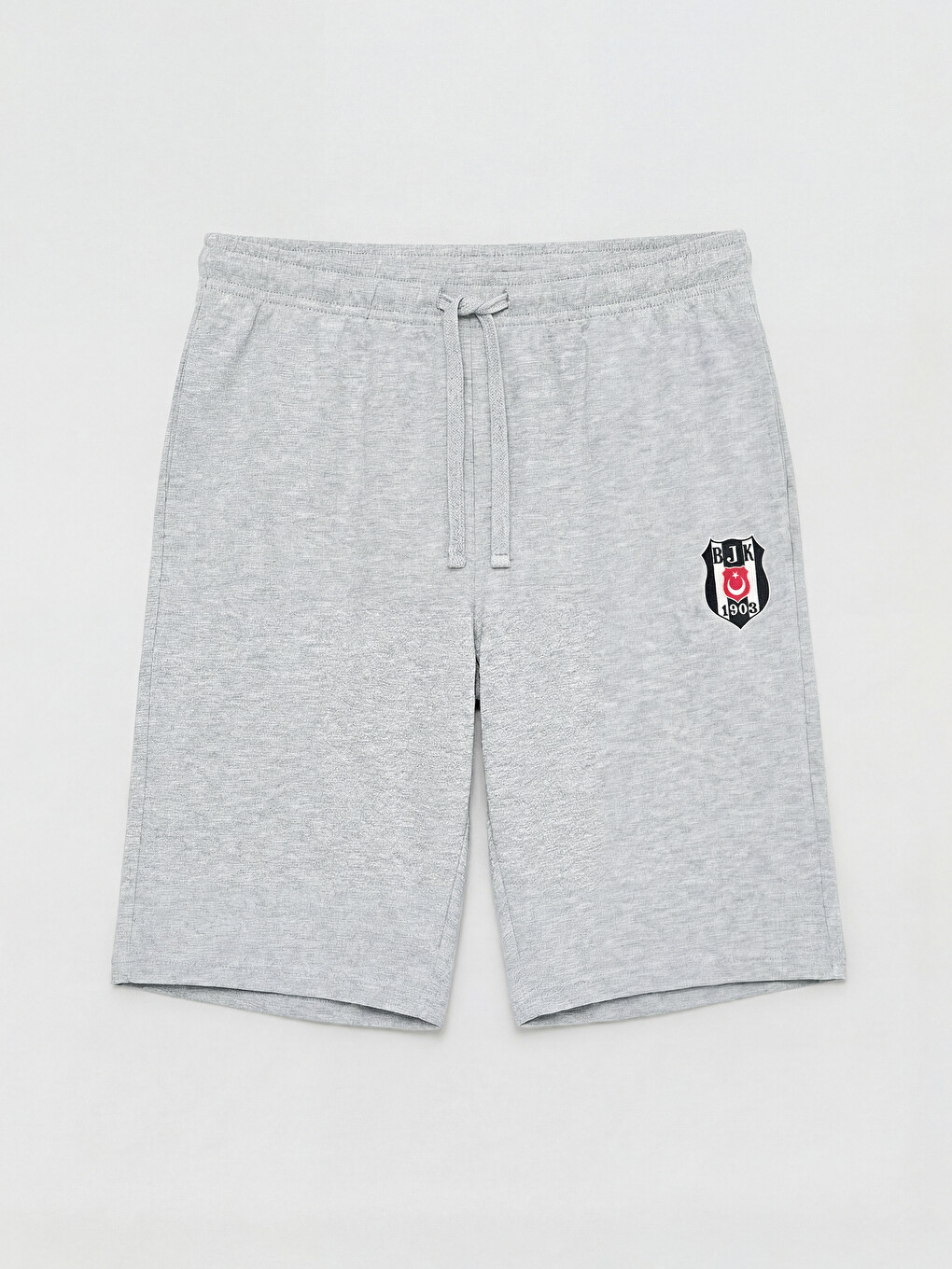 Gri Regular Fit Beşiktaş Baskılı Erkek Şort