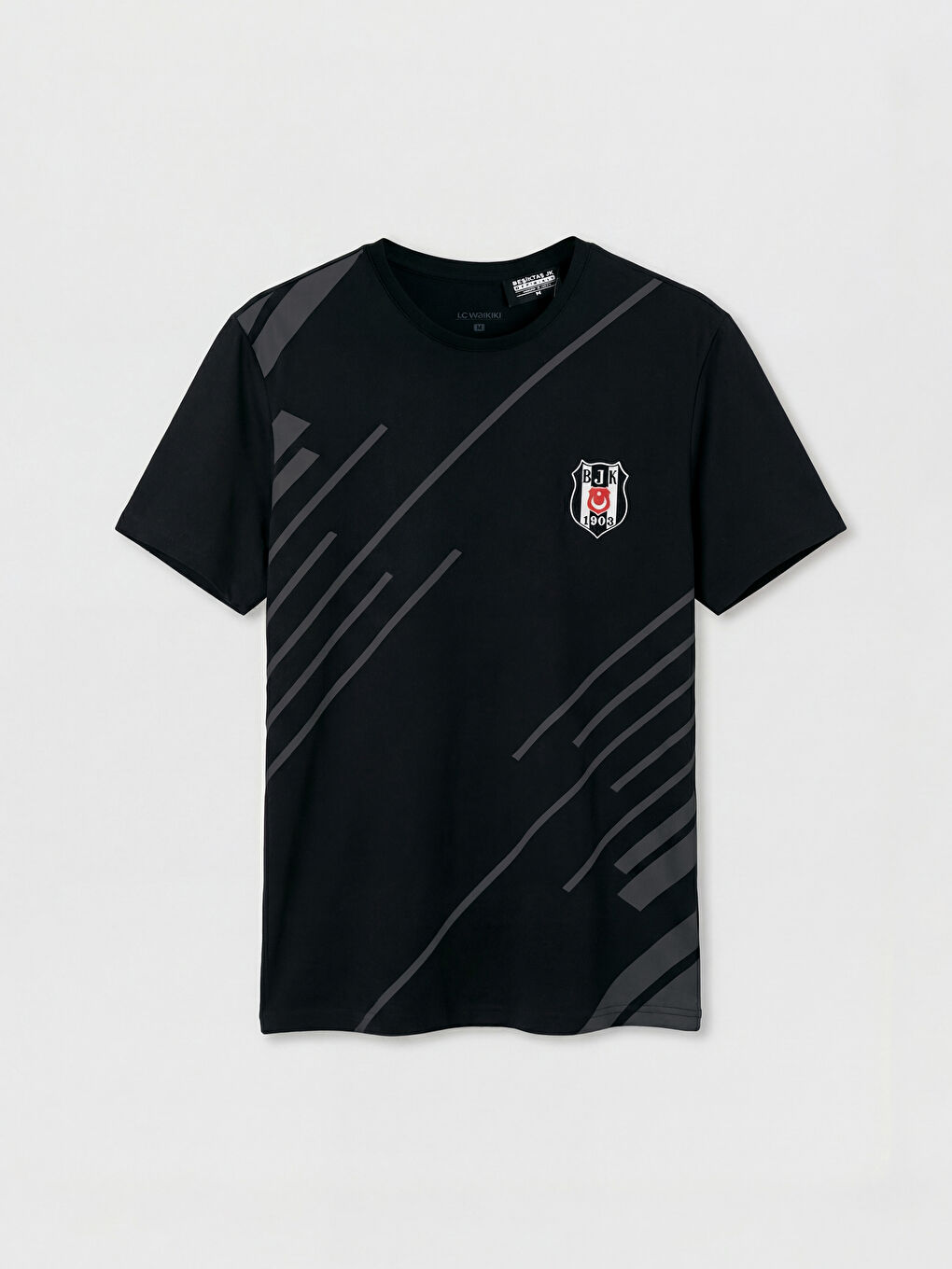 Siyah Standart Kalıp Beşiktaş Baskılı Erkek Pijama Takımı-1