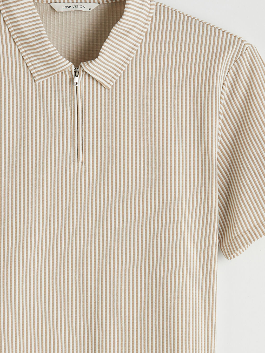 Μπλουζάκι για άνδρες με κολάρο πόλο με φερμουάρ-6