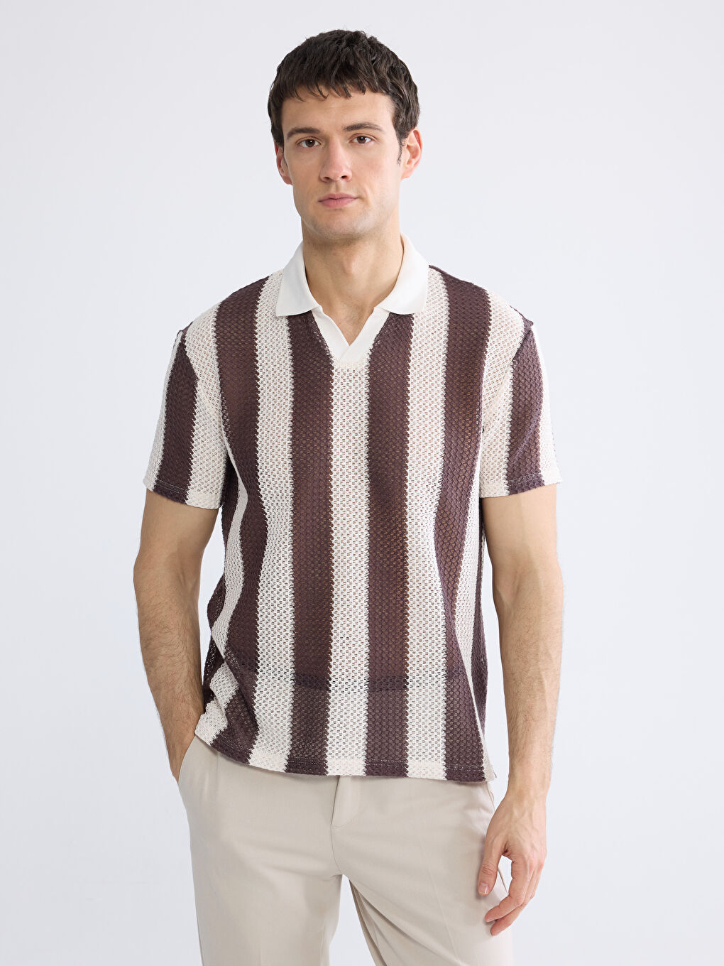 Мужчины Бордовый Футболка