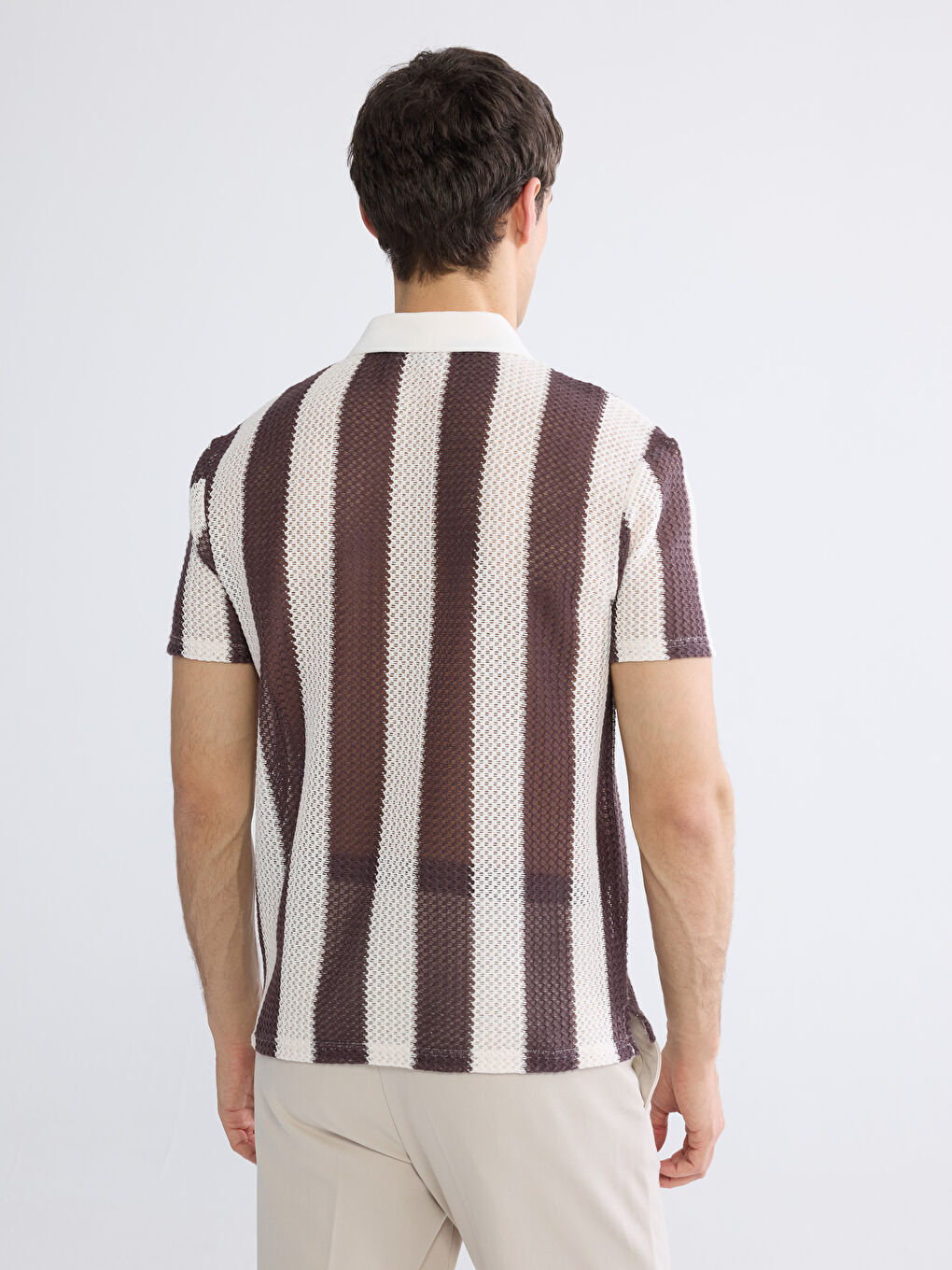 Мужчины Бордовый Футболка-3