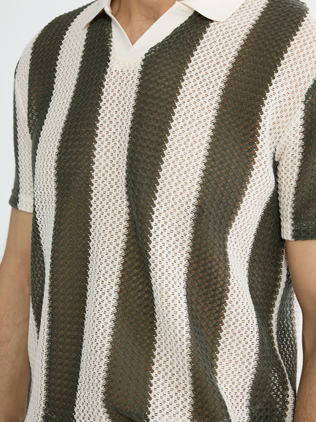 Мужчины Хаки Футболка-2