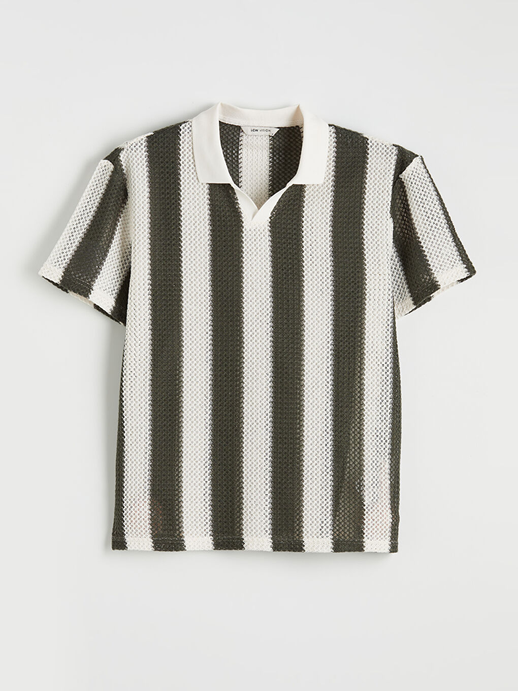 Мужчины Хаки Футболка-4