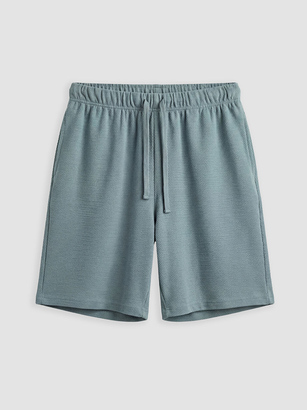 Mavi Standart Kalıp Florida Baskılı Erkek Şortlu Pijama Takımı-6