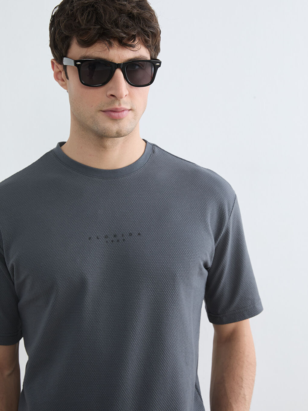 Antrasit Standart Kalıp Erkek Şortlu Pijama Takımı-1