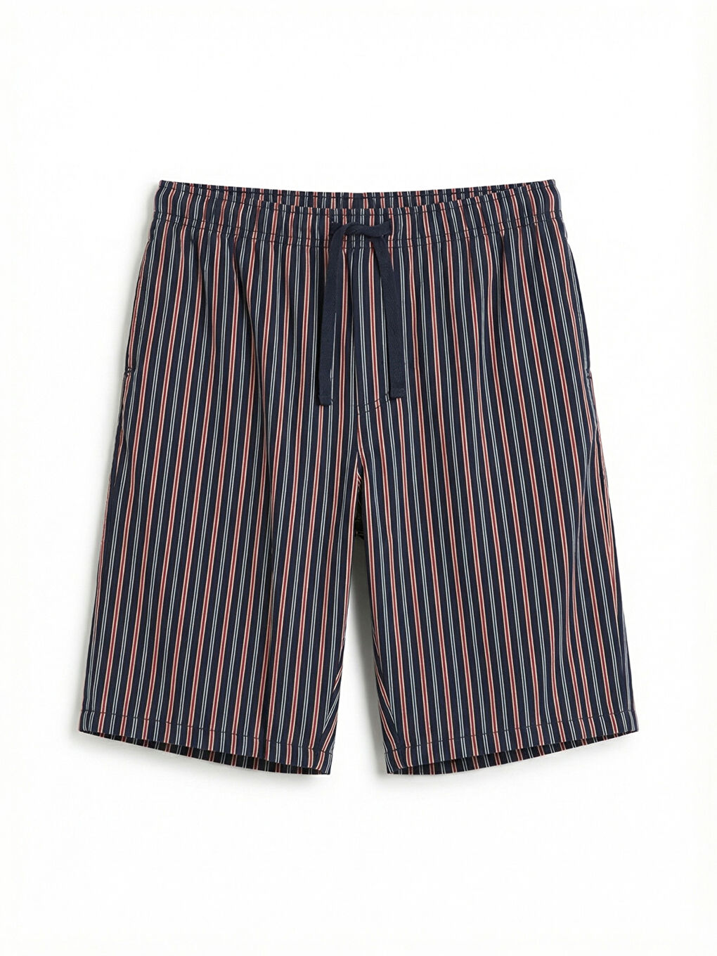 Lacivert Standart Kalıp Erkek Şortlu Pijama Takımı-8